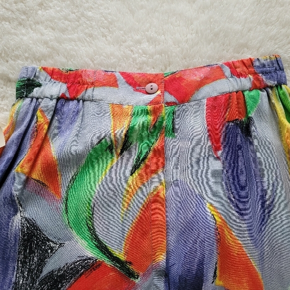 Colorful Floral Women's Skirt - Picture 4 of 6